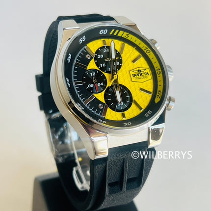 **Invicta** Racing Men's Quartz Chronograph Watch 44mm Yellow