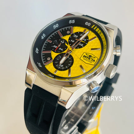 **Invicta** Racing Men's Quartz Chronograph Watch 44mm Yellow