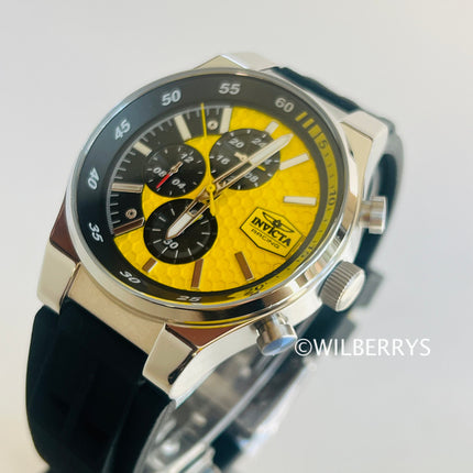 **Invicta** Racing Men's Quartz Chronograph Watch 44mm Yellow
