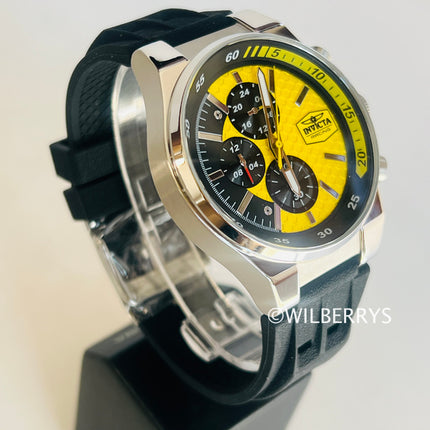 **Invicta** Racing Men's Quartz Chronograph Watch 44mm Yellow