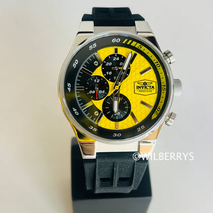 **Invicta** Racing Men's Quartz Chronograph Watch 44mm Yellow
