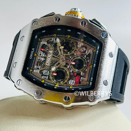 R1.00 Auction**ONOLA Men's Shanghai Chronograph Watch Silver