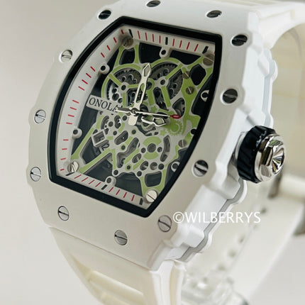 R1.00 Auction**ONOLA Men's Freak Show Watch Milk White