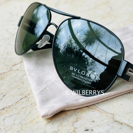 BVLGARI Men's Aviator Sunglasses