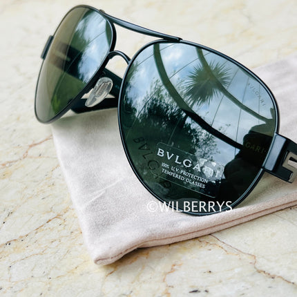 BVLGARI Men's Aviator Sunglasses