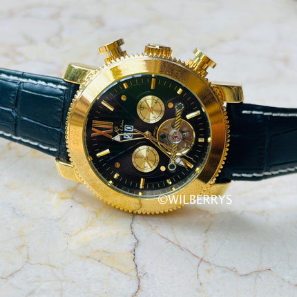 KRONEN AND SOHNE Classic Flywheel Automatic Mechanical 43mm Watch