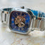 TEVISE Quadron Automatic Mechanical Milanese Ionic Blue Watch