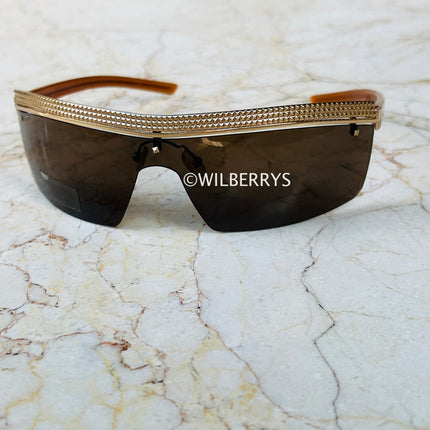 BOUCHERON Women's 18k Gold Plated Sunglasses Made in Italy