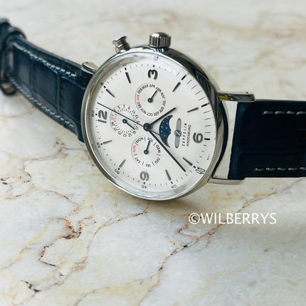 ZEPPELIN Men's Hindenburg Ltd Edition Moonphase Chronograph Watch
