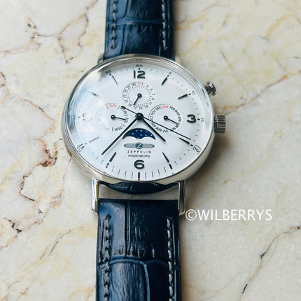 ZEPPELIN Men's Hindenburg Ltd Edition Moonphase Chronograph Watch