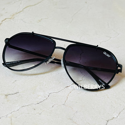 QUAY AUSTRALIA Unisex Limited Edition DIRTY HABIT Oversized Aviator Sunglasses