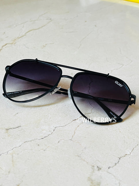 QUAY AUSTRALIA Unisex Limited Edition DIRTY HABIT Oversized Aviator Sunglasses