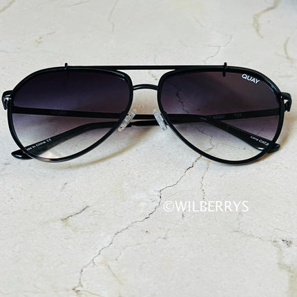 QUAY AUSTRALIA Unisex Limited Edition DIRTY HABIT Oversized Aviator Sunglasses