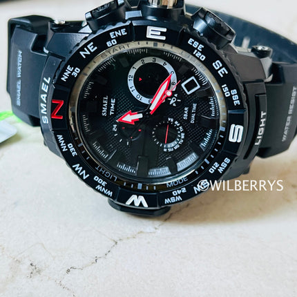 SMAEL Men's S-SHOCK Compass Watch