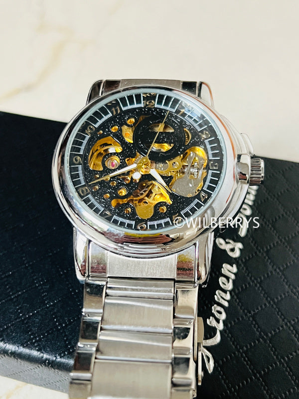 KRONEN AND SOHNE Men's Palazzo Mechanical Automatic Watch