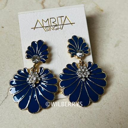 AMRITA NEW YORK Dream Island Earring Blue