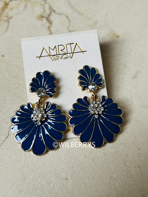 AMRITA NEW YORK Dream Island Earring Blue