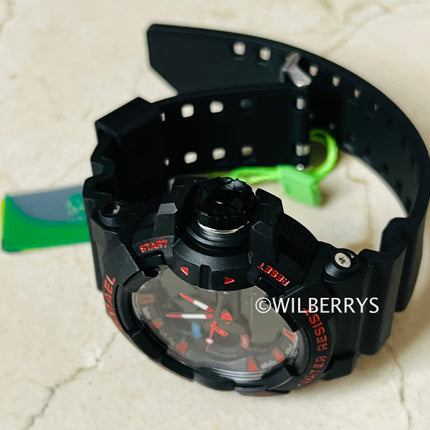 SMAEL Men's S-SHOCK Gas Mask Dual Time Watch