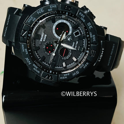 SMAEL Men's S-SHOCK Pilot Fuselage Dual Time Watch