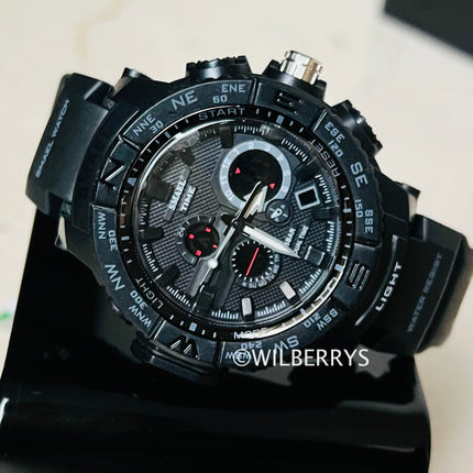 SMAEL Men's S-SHOCK Pilot Fuselage Dual Time Watch