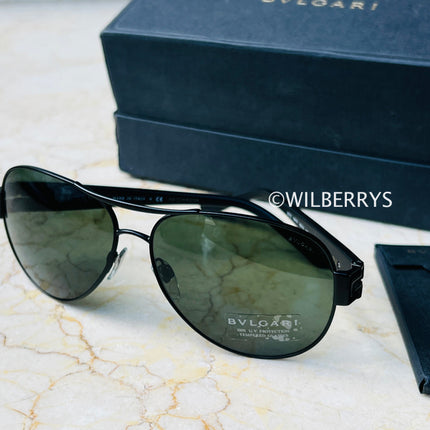 BVLGARI Men's Aviator Classic Sunglasses