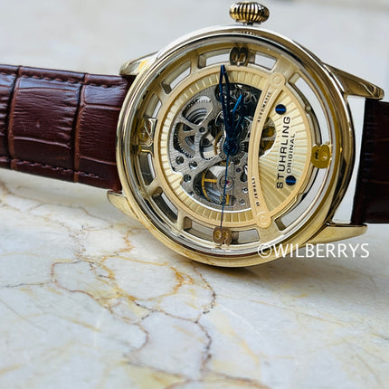 Stuhrling Original Men's 48mm Legacy Automatic Skeleton Watch