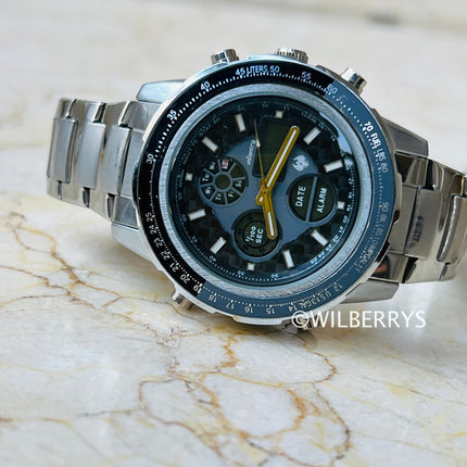 INFANTRY Men's Pilot Dual Time Watch
