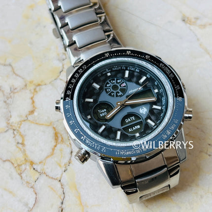 INFANTRY Men's Pilot Dual Time Watch