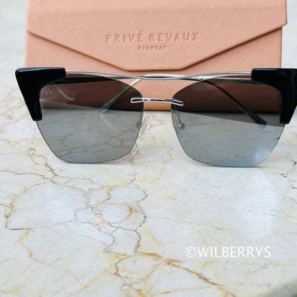 PRIVE REVAUX MADS x Madelaine Petsch / Caviar Black Palladium Sunglasses