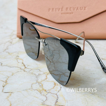 PRIVE REVAUX MADS x Madelaine Petsch / Caviar Black Palladium Sunglasses