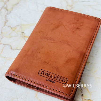 TOM & FRED Men's Manchester Vintage Brown Wallet