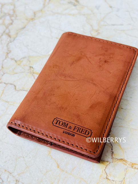 TOM & FRED Men's Manchester Vintage Brown Wallet