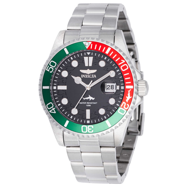 Invicta Pro Diver Men's Watch Stainless Steel Case and Bracelet Quartz 44mm