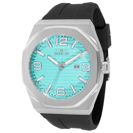 Invicta Huracan Men's Watch Stainless Steel Case Silicone Strap Quartz 44mm
