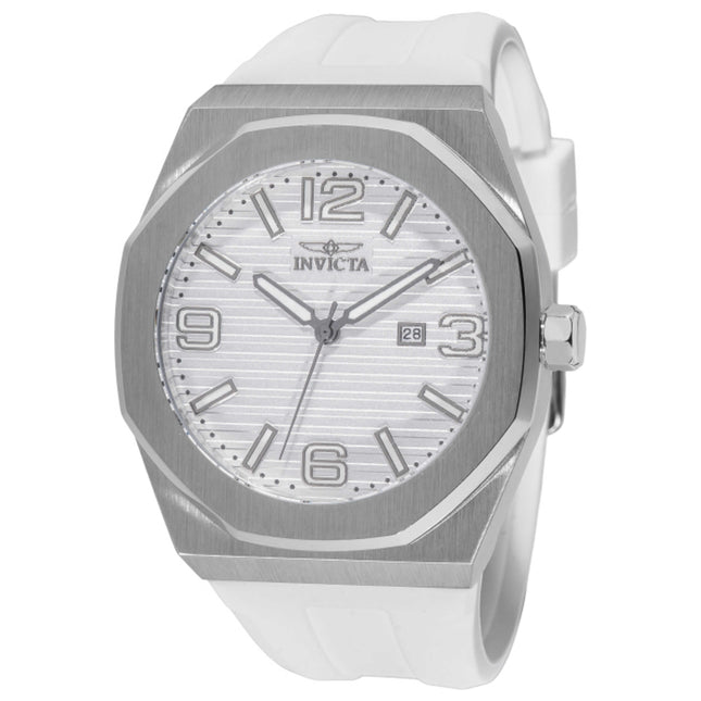 Invicta Huracan Men's Watch Stainless Steel Case Silicone Strap Quartz