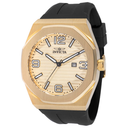 Invicta Huracan Men's Watch Stainless Steel Case Silicone Strap Quartz