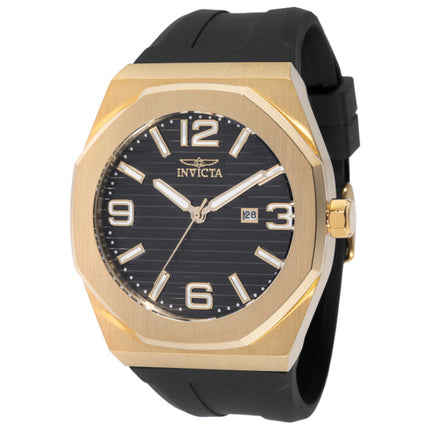 Invicta Huracan Men's Watch Stainless Steel Case Silicone Strap Quartz
