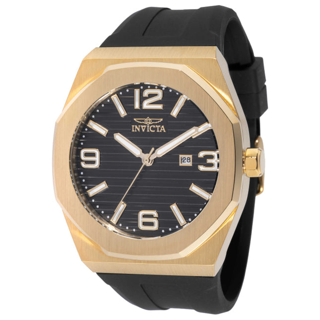 Invicta Huracan Men's Watch Stainless Steel Case Silicone Strap Quartz