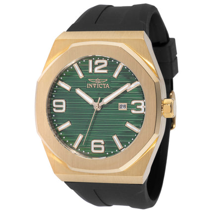 Invicta Huracan Men's Watch Stainless Steel Case Silicone Strap Quartz