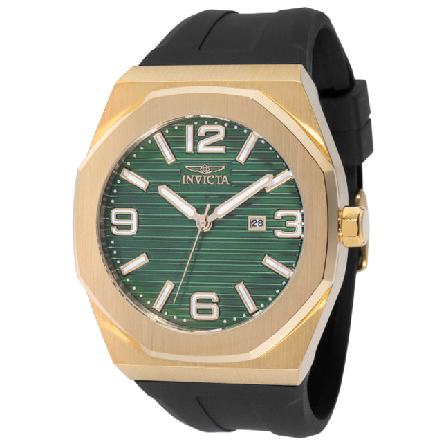 Invicta Huracan Men's Watch Stainless Steel Case Silicone Strap Quartz