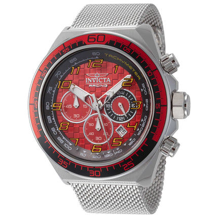 Invicta Men's Racing Watch Stainless Steel Case and Bracelet Quartz