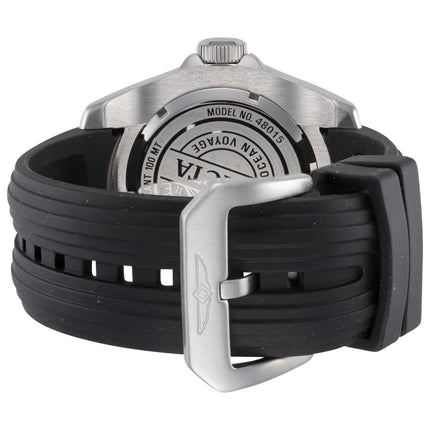 Invicta Ocean Voyage Men's Watch Stainless Steel Case Silicone Strap Quartz