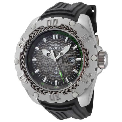 Invicta Ocean Voyage Men's Watch Stainless Steel Case Silicone Strap Quartz