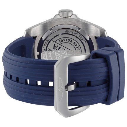 Invicta Ocean Voyage Men's Watch Stainless Steel Case Silicone Strap Quartz