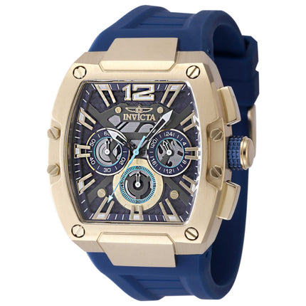 Invicta Racing Men's Watch Stainless Steel Case Silicone Strap Quartz