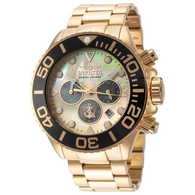Invicta Men's Ocean Voyage Watch Stainless Steel Case and Bracelet Quartz