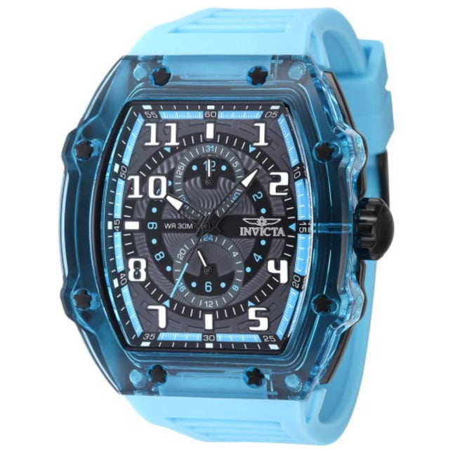Invicta Men's Racing Watch with Silicone Strap and Plastic Case