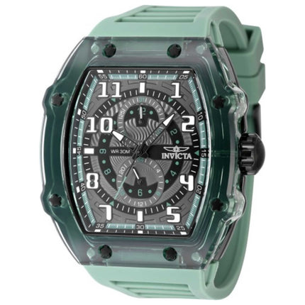 Invicta Men's Racing Watch with Plastic Case and Silicone Strap