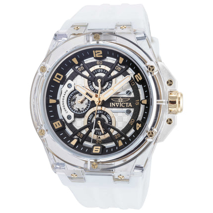 Invicta Racing Men's Watch with Silicone Strap and Plastic Case
