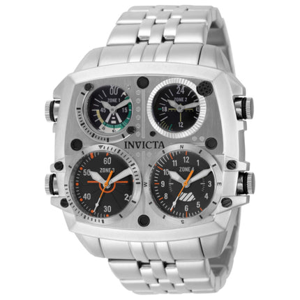 Invicta Aviator Zulu Time Men's Watch Stainless Steel Case and Bracelet Quartz